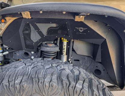 Jeep JL/JLU Battle Ready Max Flow Aluminum Inner Fender Kit - Front