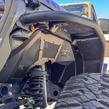 Jeep JT Battle Ready Max Flow Aluminum Inner Fender Kit - Front