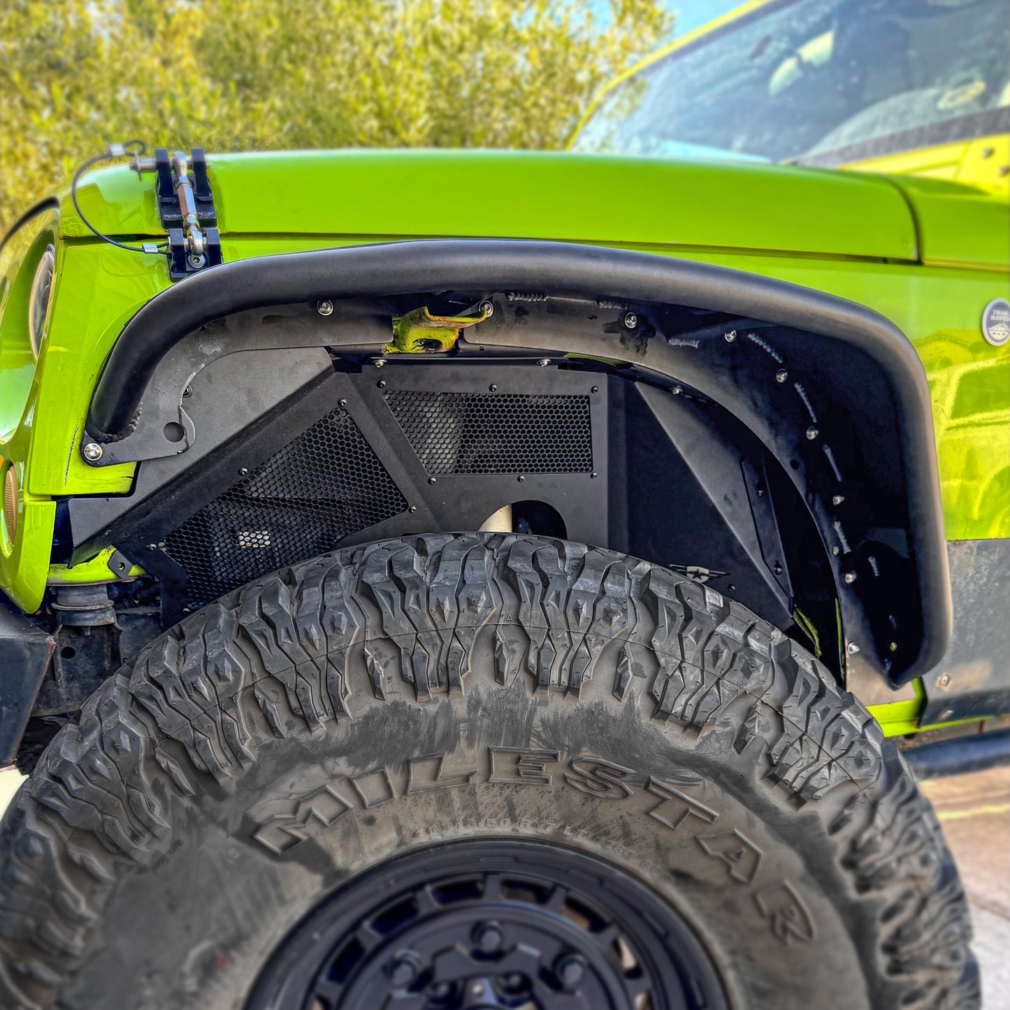 Jeep JK/JKU Battle Ready Max Flow Aluminum Inner Fender Kit - Front