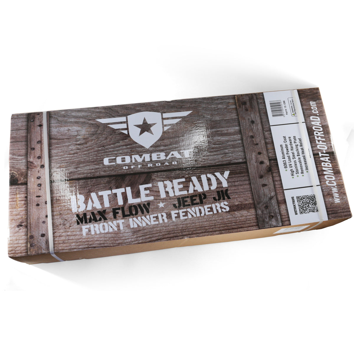 Jeep JK/JKU Battle Ready Max Flow Aluminum Inner Fender Kit - Front