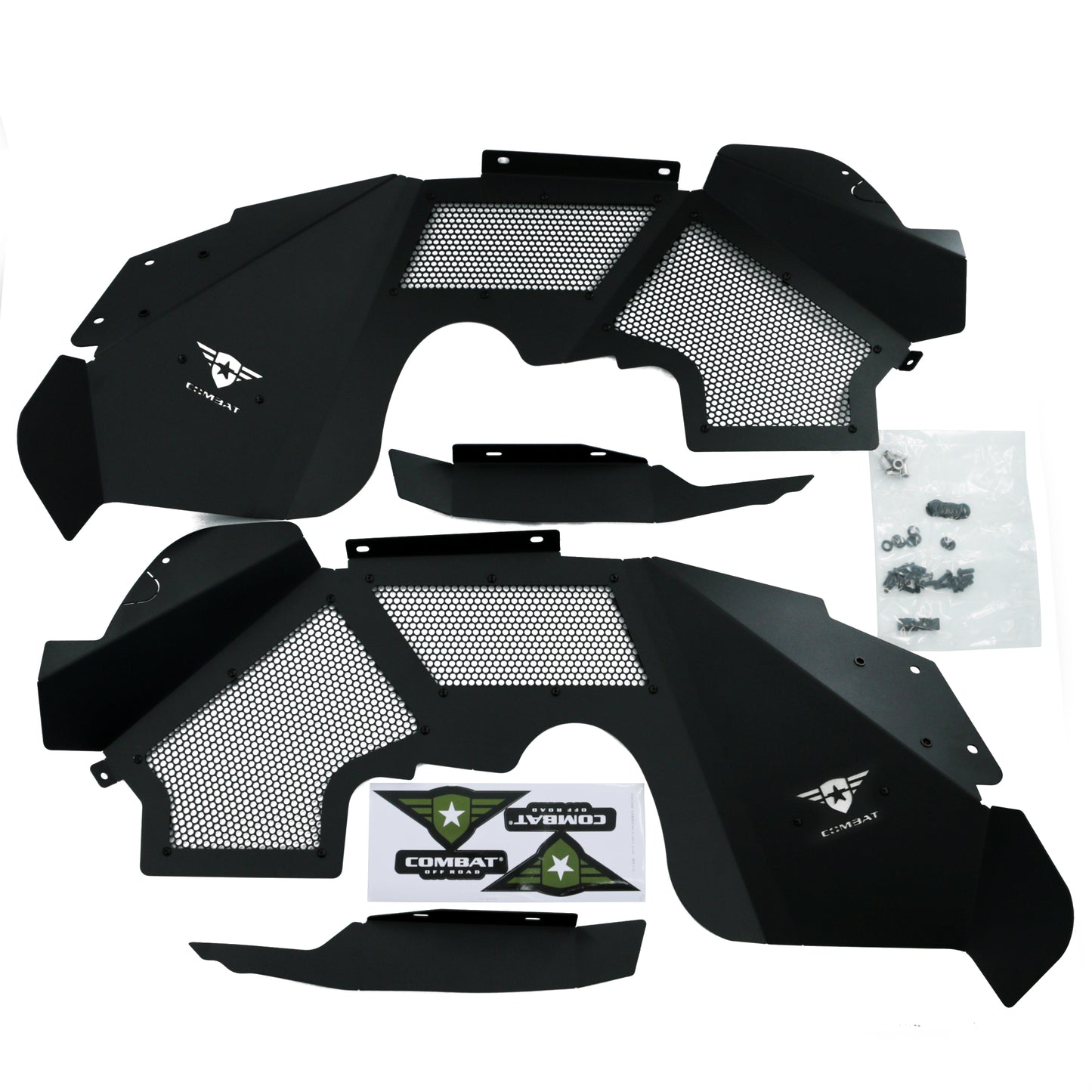 Jeep JK/JKU Battle Ready Max Flow Aluminum Inner Fender Kit - Front