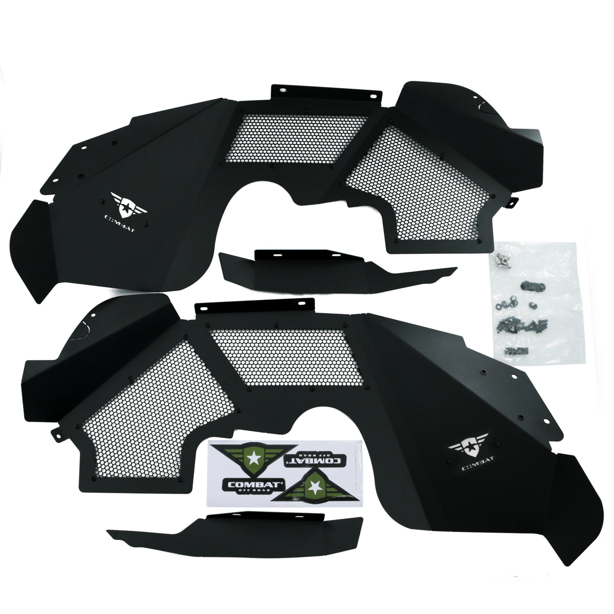 Jeep JK/JKU Battle Ready Max Flow Aluminum Inner Fender Kit - Front