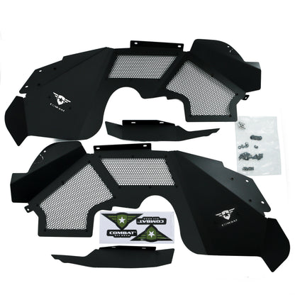 Jeep JK/JKU Battle Ready Max Flow Aluminum Inner Fender Kit - Front