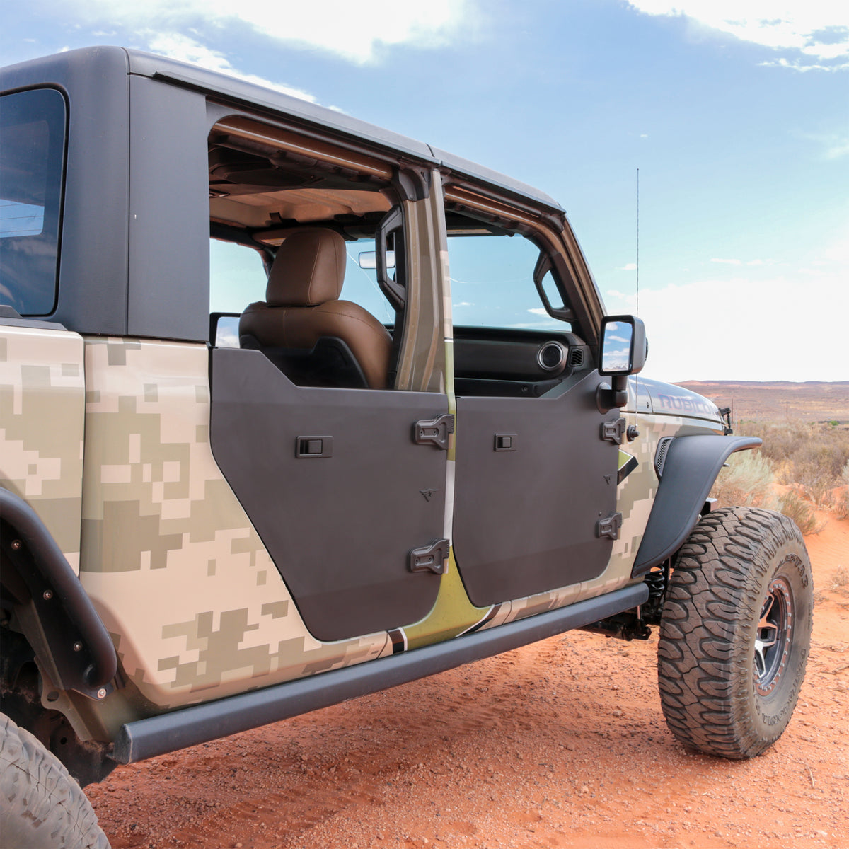 Jeep JT Gladiator Full Metal Jacket Doors - Rear Pair