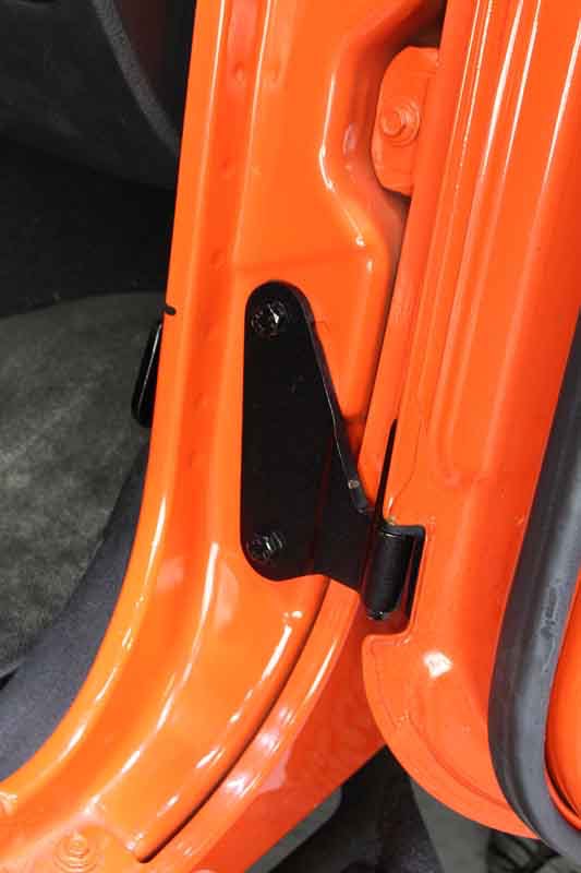Kentrol 07-18 Jeep Wrangler JK Body Door Hinge Set 8 Pieces 4 Door - Textured Black