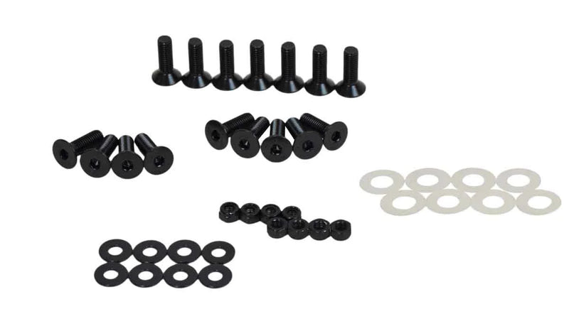 Kentrol 07-18 Jeep Wrangler JK Door Hinge Set 8 Pieces 4 Door - Textured Black