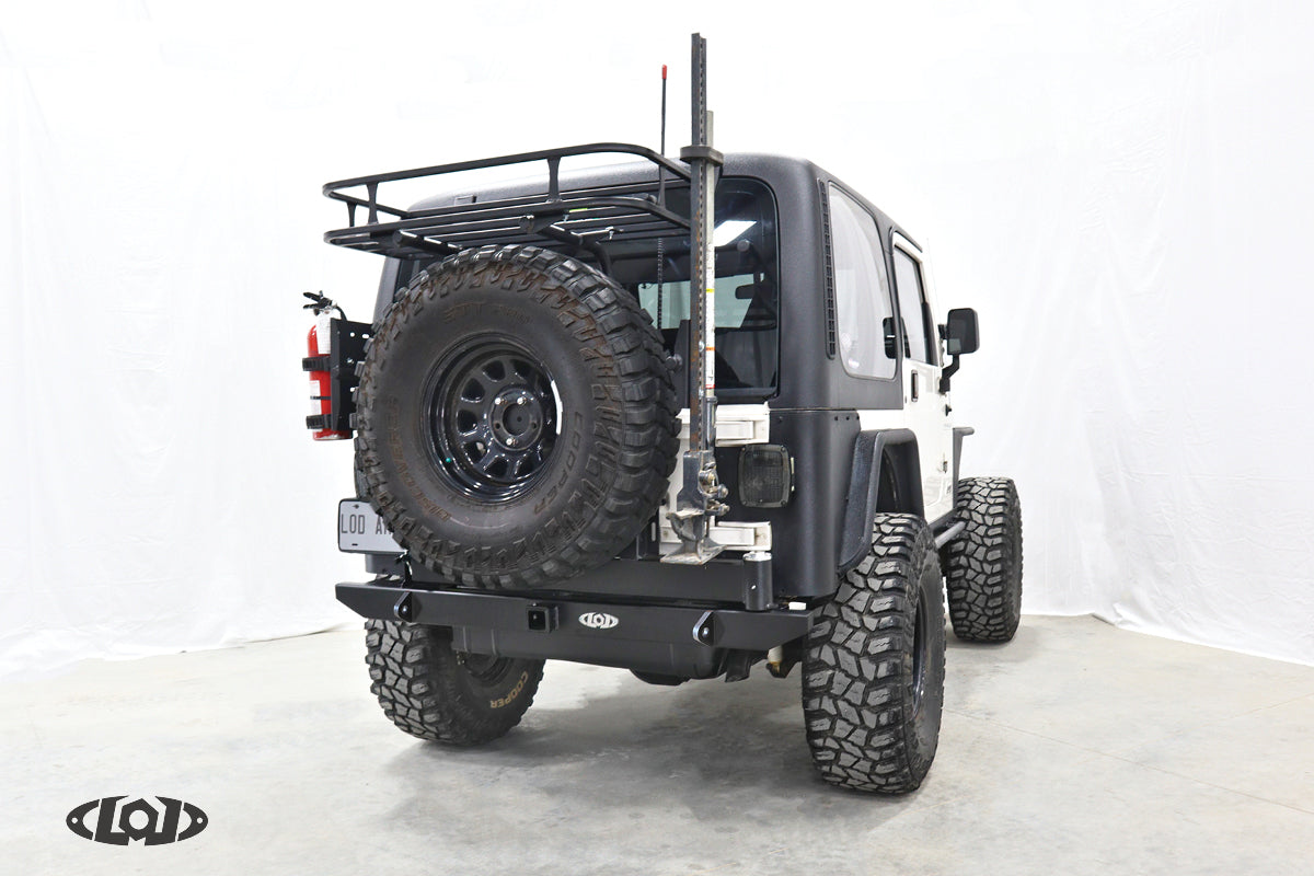 LoD Offroad TJ/LJ/YJ Destroyer Expedition Series Rear Bumper w/Tire Carrier