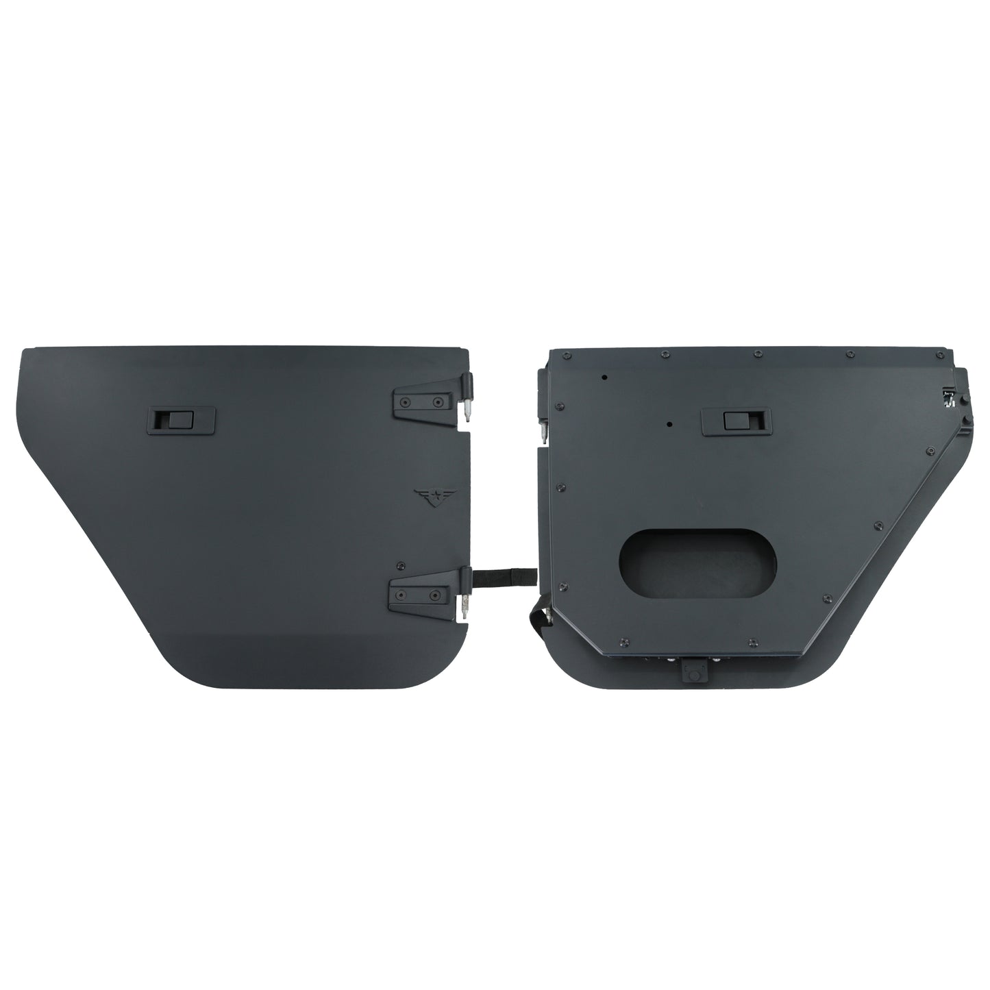 Jeep JK/JKU Full Metal Jacket Door - Raw - Rear Pair
