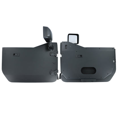 Jeep JL/JLU Full Metal Jacket Doors - Raw - Front Pair