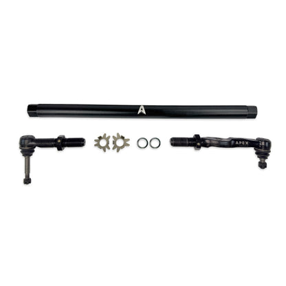 Heavy Duty Black Aluminum Drag Link Assembly Fits: 05-16 F250/F350 Super Duty Apex Chassis