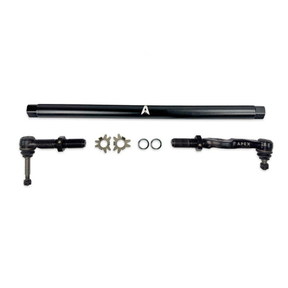 Heavy Duty DOM Steel Drag Link Assembly Fits: 05-16 F250/F350 Super Duty Apex Chassis