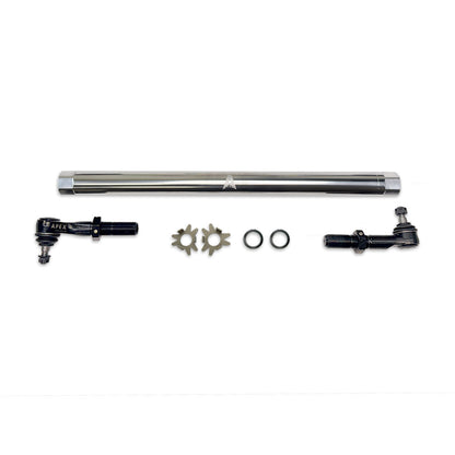 Heavy Duty Polished Aluminum Drag Link Assembly Fits: 03-13 RAM 2500/3500 Apex Chassis