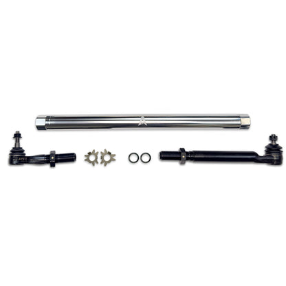 Heavy Duty Polished Aluminum Drag Link Assembly Fits: 14-24 Ram 2500/3500 Apex Chassis