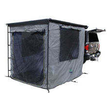 Overland Vehicle Systems HD Nomadic 2.5 Awning Room Enclosure, Grey Body, Green Trim (4 Walls & Floor)