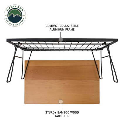 Overland Vehicle Systems Compact Camping Chair - Aluminum Base and Storage Bag