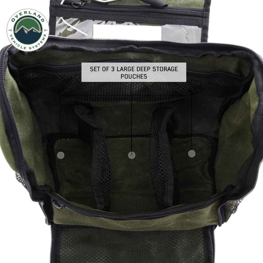 Overland Vehicle Systems Overnight With Handle And Straps - #16 Waxed Canvas