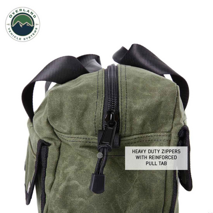 Overland Vehicle Systems Small Duffle Bag With Handle And Straps - #16 Waxed Canvas