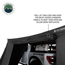 Overland Vehicle Systems XD Nomadic 270 LTE - Awning Walls 1 and 2 Passenger Side, Black Body, Black Trim W/ Storage Bag