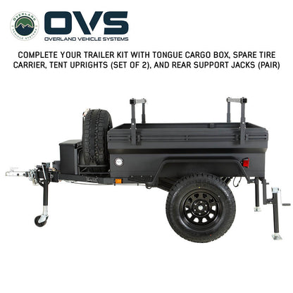 Overland Vehicle Systems Off Road Trailer - Military Style With Full Articulating Suspension 5x5 Bolt Pattern w/ Tires, Wheels and Brake Controller