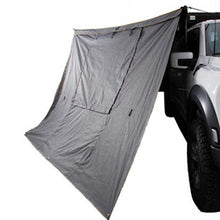 Overland Vehicle Systems HD Nomadic 270 - Awning Wall 1 W/Door & Window, Driver Side, Grey Body, Green Trim W/Storage Bag