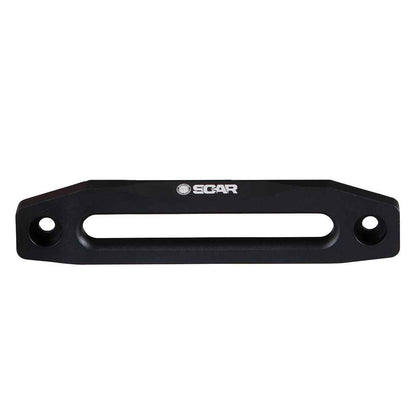 Overland Vehicle Systems Recovery Winch Aluminum Fairlead w/ SCAR Logo Black Powder Coat w/ Clear Finish