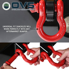 Overland Vehicle Systems Recovery Shackle 3/4" 4.75 Ton - Red