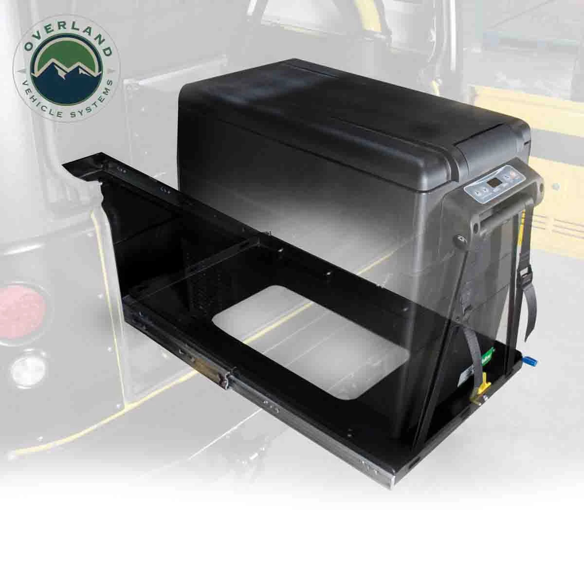 Overland Vehicle Systems Refrigerator Tray With Slide and Tilt - Size  Small