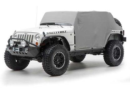 Smittybilt 1069 Cab Cover W/Door Flap Water Resistant Gray Fits Jeep
