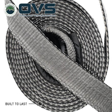 Overland Vehicle Systems Tow Strap 4" x 20' Gray With Black Ends & Storage Bag
