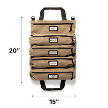 Overland Vehicle Systems Rolled Bag Socket With Handle And Straps - #16 Waxed Canvas