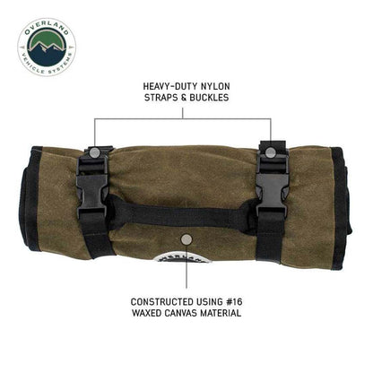 Overland Vehicle Systems Large Wrench Tool Roll (24 Slot) #16 Waxed Canvas