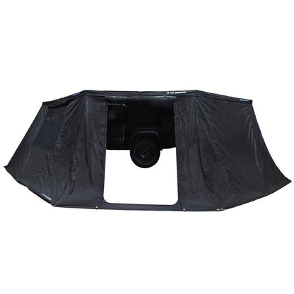 Overland Vehicle Systems XD Nomadic 180 - Awning Wall W/Door & Windows, Universal, Black Body, Black Trim W/Storage Bag