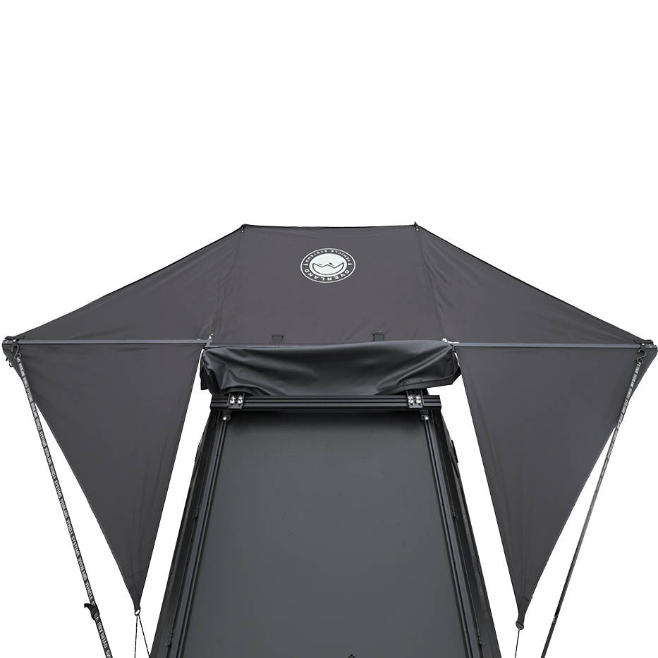 Overland Vehicle Systems XD Nomadic 315 - Rear Awning Universal, Black Body, Black Trim W/Black Travel Bag