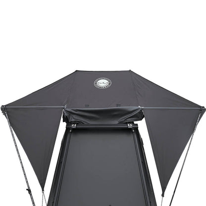 Overland Vehicle Systems XD Nomadic 315 - Rear Awning Universal, Black Body, Black Trim W/Black Travel Bag