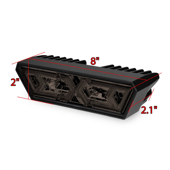 AlphaRex Arrow-X  Universal Multi-Functional Off-Road L.E.D Chase Light - Black Smoke
