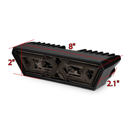 AlphaRex Arrow-X  Universal Multi-Functional Off-Road L.E.D Chase Light - Black Smoke