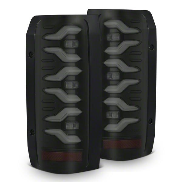 AlphaRex 17-19 Ford F150/F250/F350 LUXX LED Taillights - Black