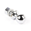 Rugged Ridge 2in Trailer Hitch Ball 1in Dia Shank Chrome