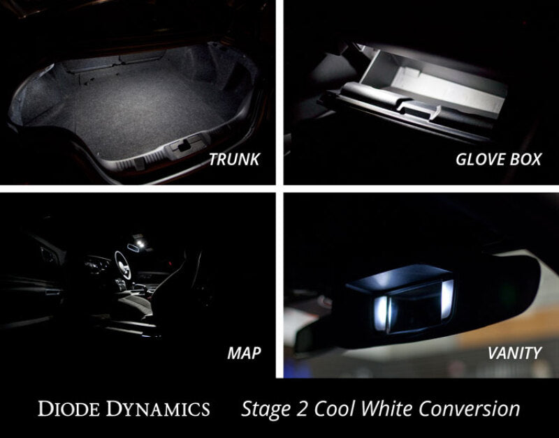 Diode Dynamics Mustang Interior Light Kit 15-17 Mustang Stage 2 - Red
