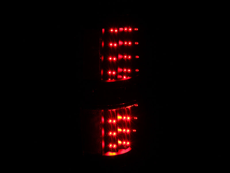 ANZO 2009-2014 Ford F-150 LED Taillights Black