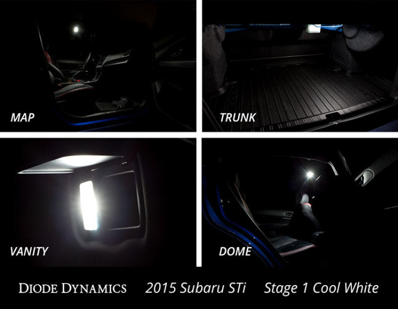 Diode Dynamics 15-19 Subaru WRX Interior Light Kit Stage 1 - Blue