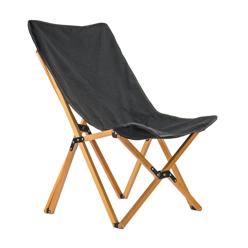 Overland Vehicle Systems Kick It Wooden Camp Chair - Wood Base & Storage Bag