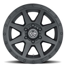 ICON Rebound 18x9 6x5.5 0mm Offset 5in BS 106.1mm Bore Double Black Wheel