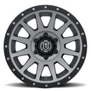 ICON Compression 18x9 6x5.5 0mm Offset 5in BS Titanium Wheel
