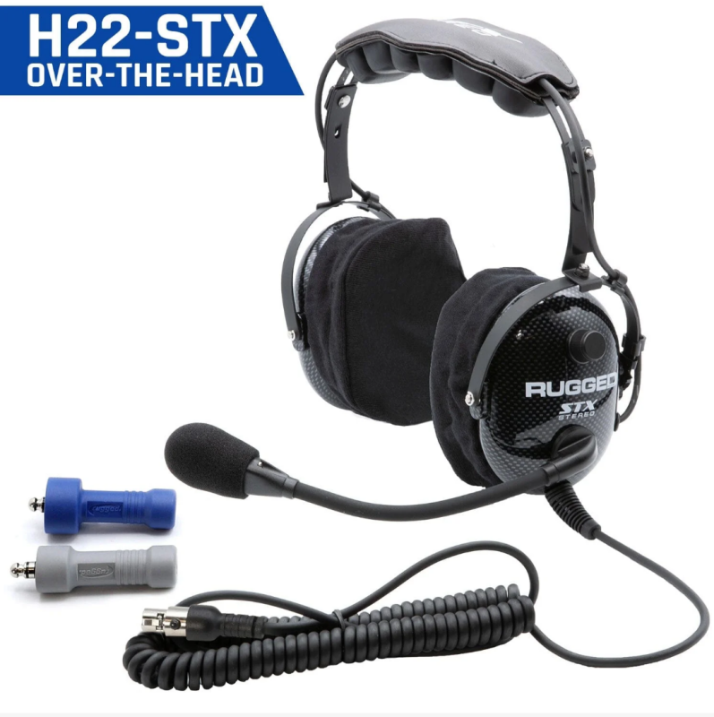 Rugged Radios ULTIMATE HEADSET for STEREO and OFFROAD Intercoms - OTH or BTH
