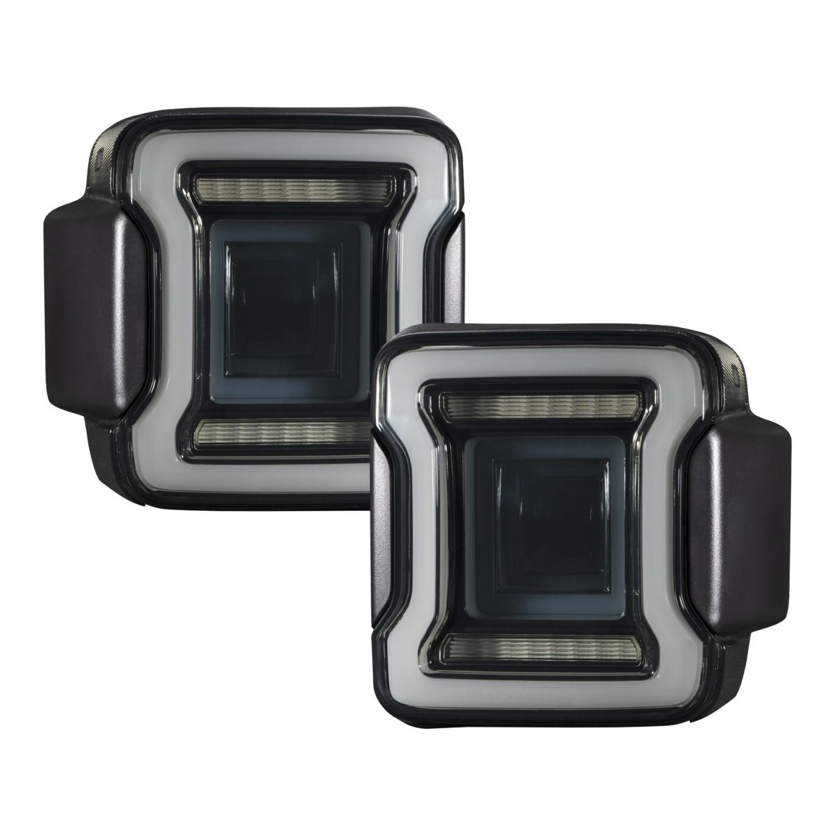 2018-2023 Jeep Wrangler LED Tail Lights, Smoke Pair Form Lighting