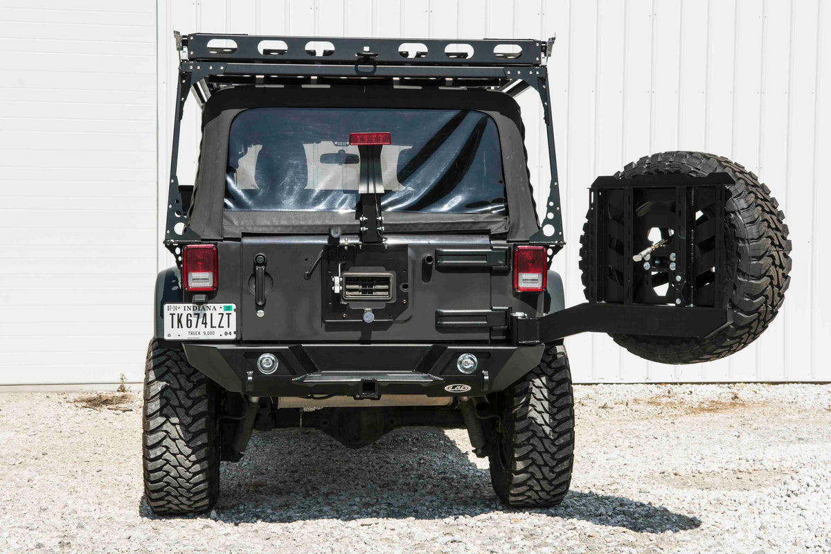 LOD JK Destroyer Shorty Rear Bumper w/ Tire Carrier 2007-2017