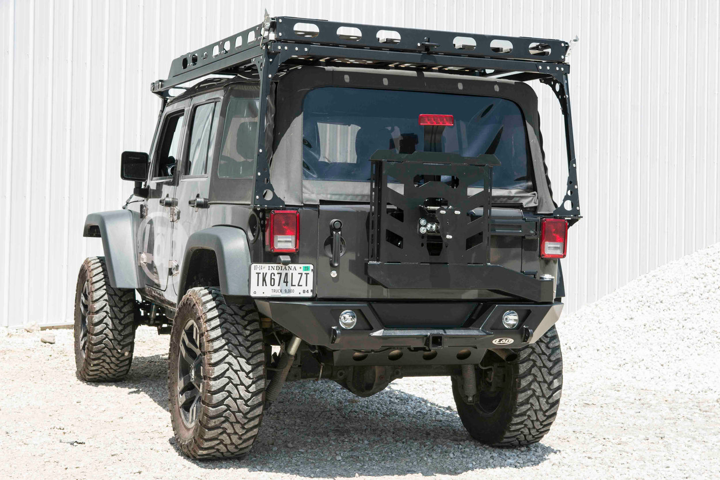 LOD JK Destroyer Shorty Rear Bumper w/ Tire Carrier 2007-2017