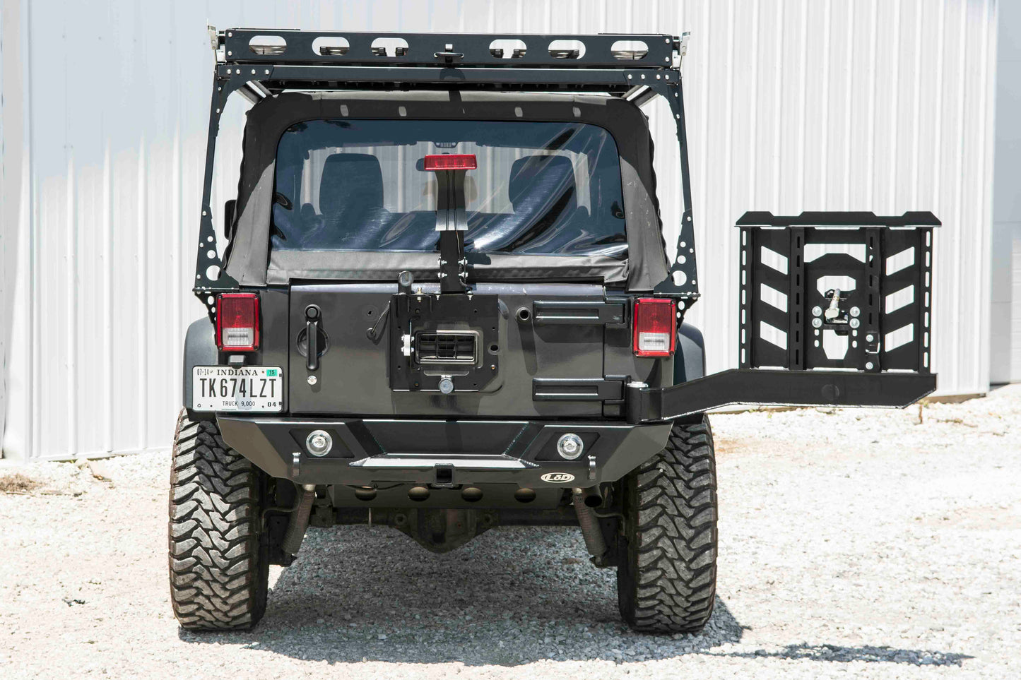 LOD JK Destroyer Shorty Rear Bumper w/ Tire Carrier 2007-2017