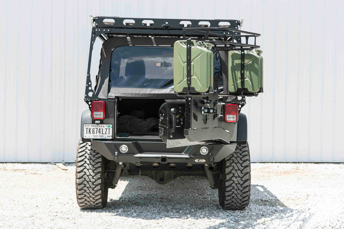 LOD JK Destroyer Shorty Rear Bumper w/ Tire Carrier 2007-2017